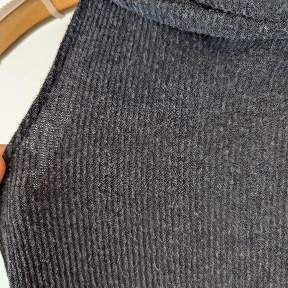 Michael Stars Mock Neck Sleeveless Ribbed Sweater Dress in Gray, Sz XS - Picture 3 of 6